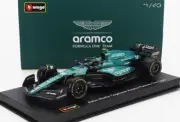 1/43 BURAGO SIGNATURE ASTON MARTIN F1 AMR23 N 14 Nando Alonso 2023 Driver & Case