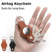 Key Organizer for Airtag Apple AirTag Keychain Holds up to 3 Keys Suits for Long Keys Airtag Swivel Keycase KeyHolder with Air Tag Holder