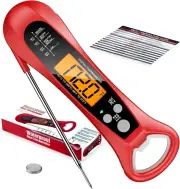 Instant Read Meat Digital Food Thermometer Backlight Magnet Calibration Foldable