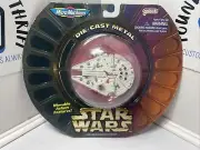 1996 Galoob MICRO MACHINES Die-Cast Metal MILLENIUM FALCON 3" NEW IN BOX