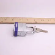 NMC Padlock Master Keyed Steel Blue Shackle 3/4"