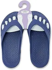 Comfeeze by Footlogix - Recovery Sandals for Women, Toe Separators, Pedicure Slippers with Toe Separator, Arch and Heel Support - 9.0 US | EU 39,Purple