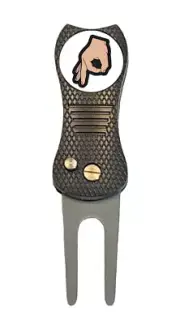 The Circle Game Novelty Gift Golf Ball Marker + Switchblade Divot Tool