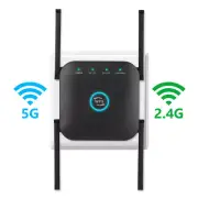 1200Mbps Dual Band Wireless WiFi Extender Repeater Router Range WiFi Booster AU