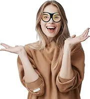 Funny Sleep Mask Eyes Open Funny Eye Mask for Sleeping Soft Breathable Funny Eyeshade with Adjustable Head Strap for Travel,Party, Rest, Sleeping