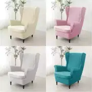 Stretch Velvet Wing Chair Covers Sloping King Back Armchair Covers Slipcovers