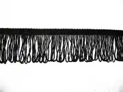 Unotrim 2" 3" 4" Pick Black Dance Costume Supplies Rayon Chainette Fringe Trim