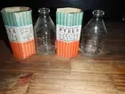 2 Vintage/Antique Pyrex 4 Ounce Narrow Neck Glass Nursing Baby Bottle Corning