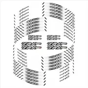 Stripe Stickers Motorcycle Tyre Stickers Inner Wheel Reflective Decoration Decals for Beneli TRK502 TRK 502 (Color : Silver)