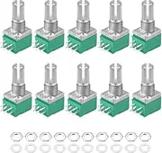 XYWHPGV Potentiometer B20K Ohm Variable Resistors Double Turn Rotary Carbon Film Taper RV097NS 10pcs(a86a6 0bb5d d2959 9c9b6 2f36c dbab8