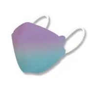 Catzon 50Pcs Gradient Face Mask 3-Ply Protection Safty Masks For Adults-Light Blue Purple