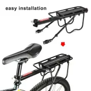 50kg Max Alloy Rear Bicycle Pannier Rack Carrier Bag Luggage Cycle Mountain HQ