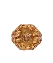 Versace Medusa Head Motif Ring 11,13,19,9 Yellow