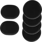 KOMBIUDA 6pcs Massage Stone Hot Stone Rocks Pebble Massage Relaxing Massage Stones Spa Stones Essential Massage Supplies Hot Stones Massage Stone Warmer Basalt Stones Bianstone Black