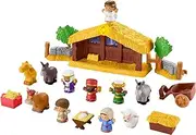 Fisher-Price Little People Nativity Set - Christmas Play Set with Luminous Star and Music, 12 Figures and 5 Play Pieces for Toddlers from 1 Year, HMX70