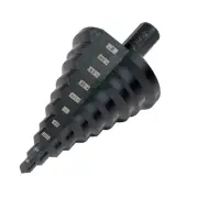 HSS 1/4-2 Inch Large High Speed Steel Step Drill bits, Doubles Flutes Large S...