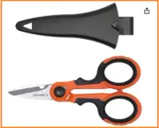 SAMSFX Fishing Heavy Duty Anti-Slip Serrated Edge Scissors Saltwater Freshwat..*