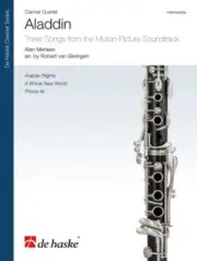 Aladdin 3 Songs From Movie Clarinet Quartet Sc/pts: Three Songs From The