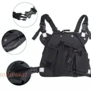 Outdoor Multifunction Intercom Bag UV-5R BF-888S Chest Backpack Nylon Adjustable