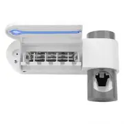 USB Toothbrush Holder Cleaner And Automatic Toothpaste Dispenser And UV Light Sterilizer