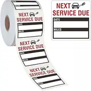 QISANKEE 300 Pieces Oil Change Window Stickers Static Cling, Oil Change Reminder Sticker for Windshield with No Residue, Clear Next Service Due Labels for Car Auto Vehicle