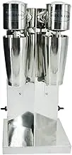Electric Milk Shaker Machine Double Shaker Milkshake Maker 2 Speed Drink Mixer Stainless Steel Protein Shaker With Cup Stand Mixer For Creamy Protein Shakes Smoothie Cocktails