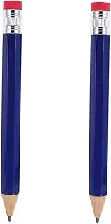 SEWACC 2pcs Oversized Wooden Pencils for Jumbo Design with Eraser Protective Back to School Supplies Unique for Students and Teachers