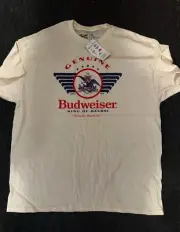 BUDWEISER MEN'S KING OF BEERS LOGO SHORT SLEEVE GRAPHIC T-SHIRT XL