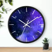 Galaxy Clock - Purple Space Wall Decor