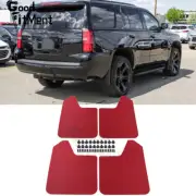 For Chevrolet Tahoe 1995-2023 4X Red Mud Flaps Mudguard Splash Guards Mudflaps