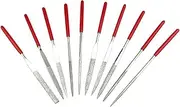 Metal Rasp File,Needle File Set, 10 Pieces of 140mm Diamond Needle File Set for woodcarving Metal Manual File Set Hobby Hand Needle File Rugged File (Color : 10in1)