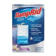 DampRid Moisture Absorber Lavender Vanilla Hanging 16 oz 3-Pack