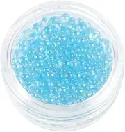 DONFAMDS Crystal Beads for Nail Non-Porous Glass Beads for Home Decor Manicure Supplies Unique Nail Beauty Accessories for Women Girls