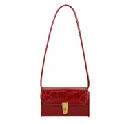 Portable Alligator Pattern Purse Flap Underarm Tote Women Solid PU Shoulder Bags Popular Simple Female Daily Bag