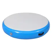 Everfit 1m Air Track Spot Inflatable Gymnastics Tumbling Mat Round Blue
