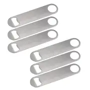 Speed Bottle Opener Stainless Steel Flat Bar Cap Remover Hang - 6x