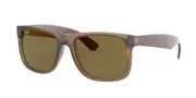 ray ban sunglasses 4165 Justin 6510/73-rubber transparent lt brown 54-16-145