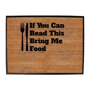 If You Can Read This Bring Me Food - Funny Novelty Doormat Man Cave Floor mat