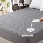 Waterproof Bed 3D Mattress Pad Soft Cooling Protector Cover Topper King Queen