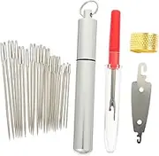AKOOSY 1Set Large Eye Embroidery Needles DIY Hand Sewing Needles for Cross Stitch Projects Resistant for Knitting and Crafting