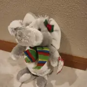 Sears Gray Elephant Plush Beanbag Stuffed Animal Christmas Kmart
