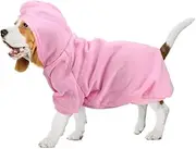Cechoayuu Dog Clothes, Pet Hoodie, Cold Protection, 3 Colors to Choose from, Long Lasting, Sweatshirt, For Walks, Outings, Autumn/Winter, Spring (#11)