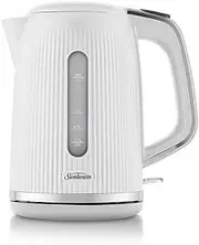 Sunbeam Brightside Gloss Kettle, 1.7 Litre Capacity, White