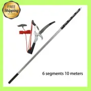 4m 6m 10m Telescopic Scissors Pruning Branch Height Saw Garden Tools