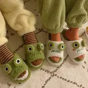 Frog Slippers Green - 38 To 39