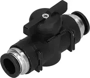 Air Pipe Joint Valve, Manual Control Self‑Locking Pneumatic Quick Push Fittings Connector 1/2in