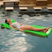 TRC Recreation Splash 1.25" Thick Foam Swimming Pool Float Mat, Fierce Green