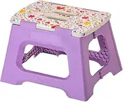 Vigar Kids Foldable 23cm Stool, Love – Certified 150kg Capacity, Non-Slip Feet, Compact & Portable, 9" Boost for Safe, Independent Reach, Easy-Clean Design, Fun Colour