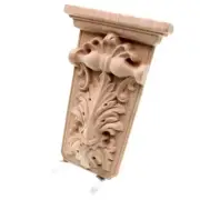 Wood Applique Carved Solid Furniture Corbel Rome Stigma Craft Figurine Miniature