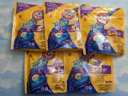 LOT (5) ARM & HAMMER 5-IN-1 OXICLEAN ODOR BLASTERS LAUNDRY DETERGENT POWER PAKS